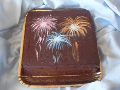 fireworks - Cake by cristinacakes