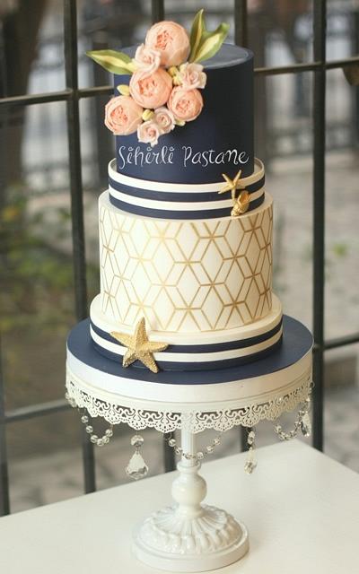 Nautical Wedding Cake - Cake by Sihirli Pastane