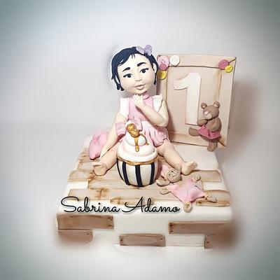 Baby girl - Cake by Sabrina Adamo 