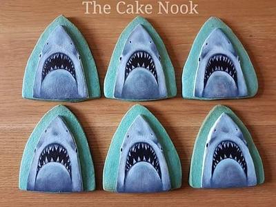 🦈 Jaws cookies.🦈 - Cake by Zoe White