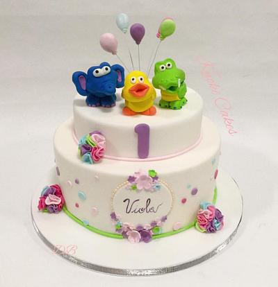 First Birthday girl - Cake by Donatella Bussacchetti