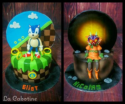 Sonic & Majora Mask - Cake by La Cabotine