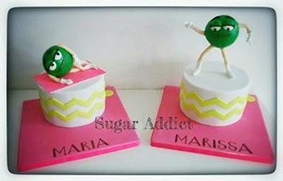 M&M girly party - Cake by Sugar Addict by Alexandra Alifakioti