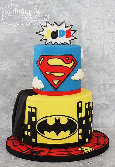 Superhero Cake - Cake by AlwaysWithCake