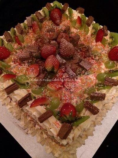 Eggless fresh cream cakes - Cake by Cake-A-Holics: Cakes by Kiran & Jaz