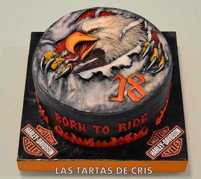 Harley Davidson  motorbike cake - Cake by LAS TARTAS DE CRIS