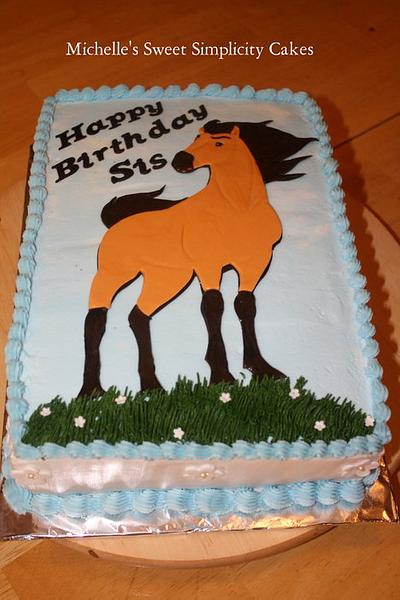 Spirit Horse Birthday Cake - Cake by Michelle