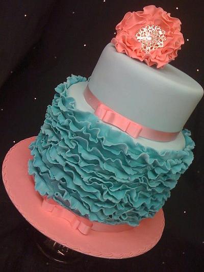 Ruffle Cake - Cake by Amber Catering and Cakes