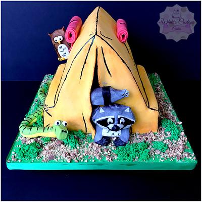 Camping Cake - Cake by Sabrina - White's Custom Cakes 