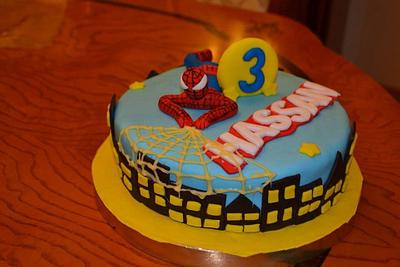 Spider man cake and cupcake - Cake by Fatema Elnashar