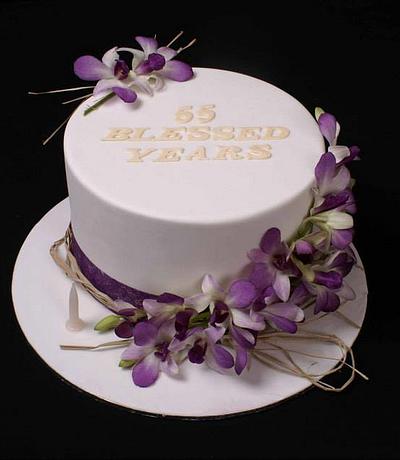 55 Blessed years.. - Cake by Kim Jury