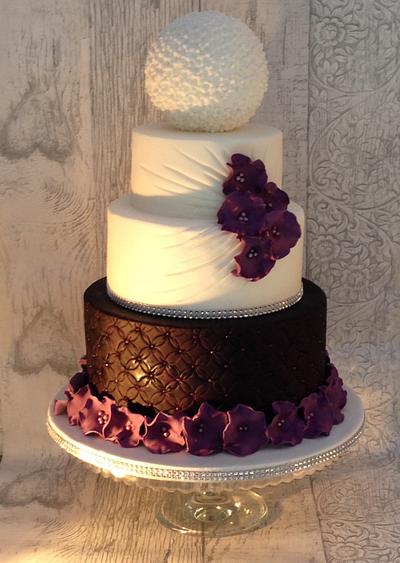 Cadbury purple rouched effect cake - Cake by cake that Bradford
