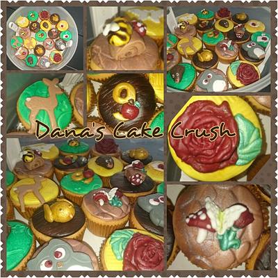Forest themed cupcakes - Cake by Dana Bakker