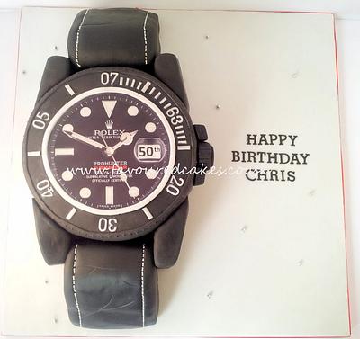 Rolex Watch Cake - Cake by Favoured Cakes