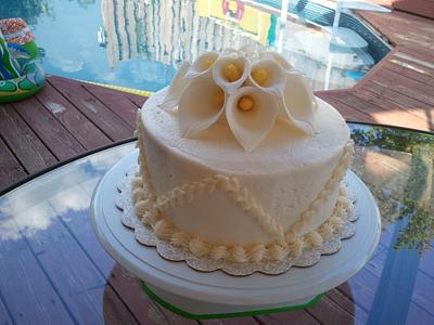 Cala Lilies for my MIL - Cake by Elena Z