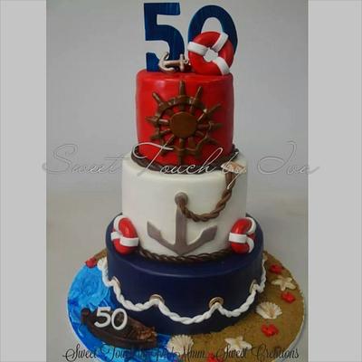 nautica...50th birthday cake - Cake by Iva Velazquez 