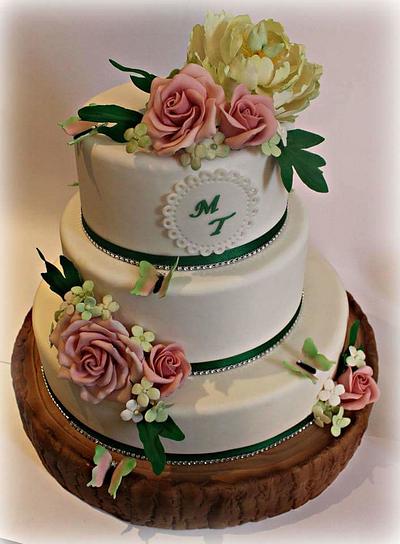 Wedding rustic chic  - Cake by Sabrina Di Clemente
