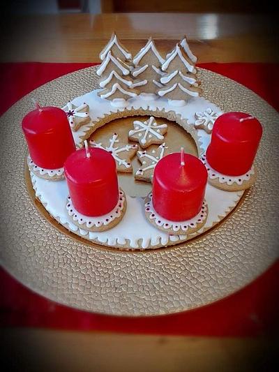 Christmas table wreath - Cake by Danijela