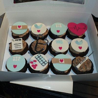 Nurse Themed Cupcakes - Cake by Nicole Verdina 