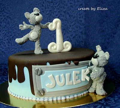 Two little Teddies - Cake by Eliza