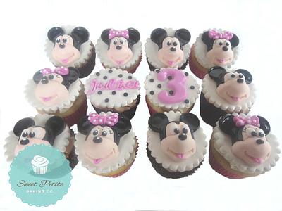 Mickey and Minnie Cupcakes - Cake by Sweet Petite Baking Co.