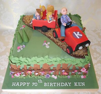 Granddad's tractor - Cake by Jip's Cakes