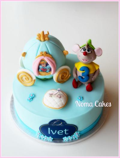 TARTA CENICIENTA, CARROZA Y GUS - CINDERELLA CAKE - Cake by Sílvia Romero (Noma Cakes)