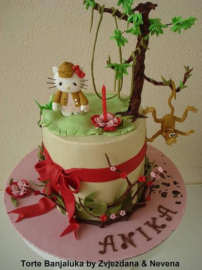 Hello Kitty in Jungle Cake - Cake by zvjezdana