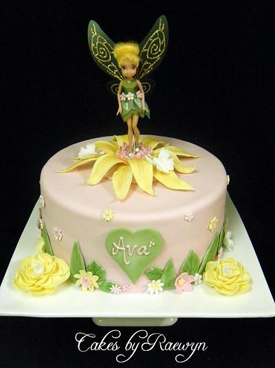 Tinkerbell in Pink and Yellow - Cake by Raewyn Read Cake Design