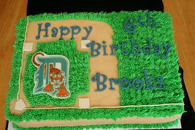 Detroit Tigers Baseball cake - Cake by Lisa Hann 