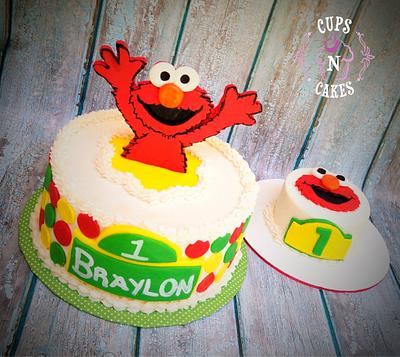 Elmo 1st birthday! - Cake by Cups-N-Cakes 