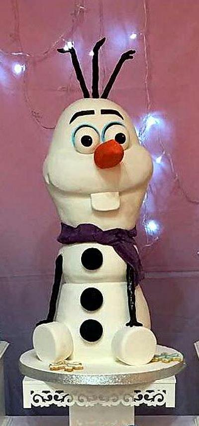 Olaf cake - Cake by Che PasteL 