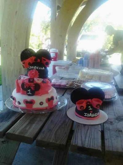 Minny mouse 1st birthday - Cake by Barbara D.