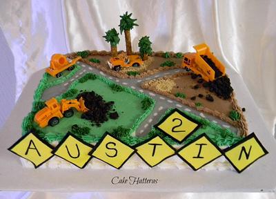 Dump Trucks for Austin - Cake by Donna Tokazowski- Cake Hatteras, Martinsburg WV