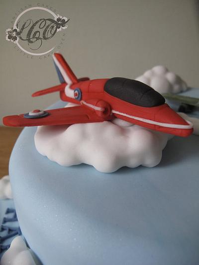 Red Arrow and Lancaster Bomber - Cake by Littlecakeoven