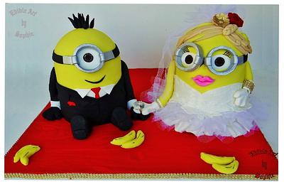 Minions getting Married ;) - Cake by sophia haniff