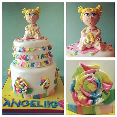 Angelica birthday dress cake - Cake by Paola Cake Atelier