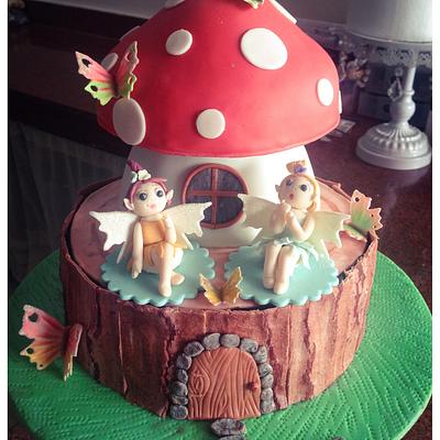 Of pixies & fairies, mushrooms & flutter-bys! - Cake by Homebaker