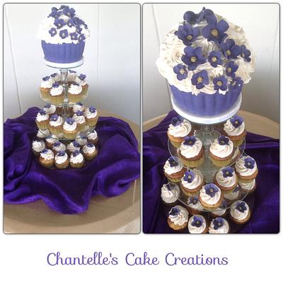 Purple and gold - Cake by Chantelle's Cake Creations