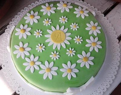 Daisy cake - Cake by Silvia Tartari