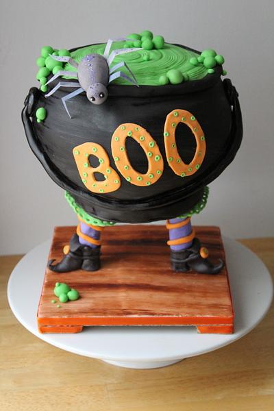 Witchey Cauldron Cake - Cake by The Little Caker