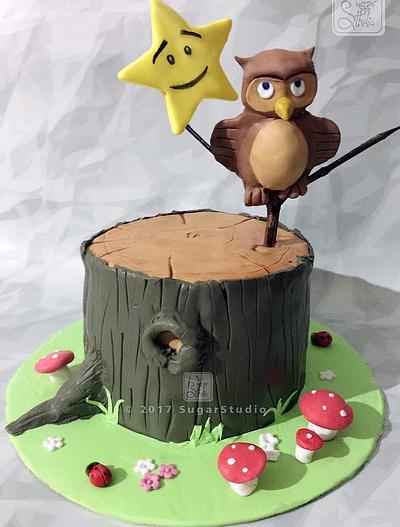 Twinkle twinkle little star Owl themed cake  - Cake by Jins