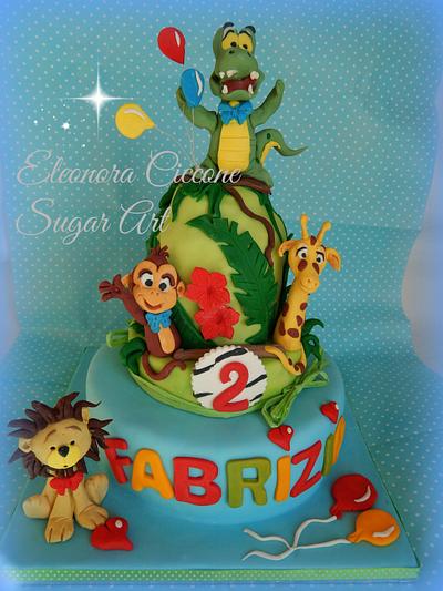 Many colours and cute animals for a little boy!!! - Cake by Eleonora Ciccone
