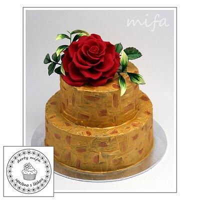 Gold Chocolate Cake - Cake by Michaela Fajmanova