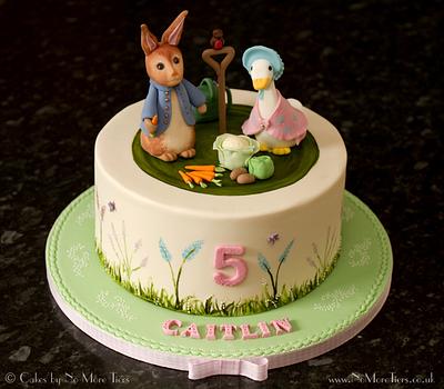 Beatrix Potter 5th birthday cake - Cake by Cakes By No More Tiers (Fiona Brook)