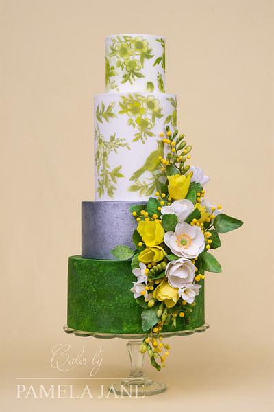 Spring floral wedding cake - Cake by Pamela Jane