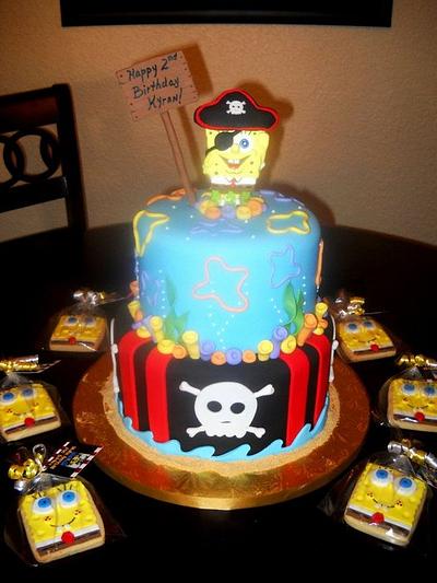 Spongebob/Pirate Cake - Cake by YummyTreatsbyYane