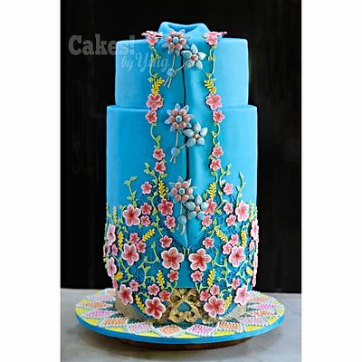 Blue Kebaya - Cake by Cakes! by Ying