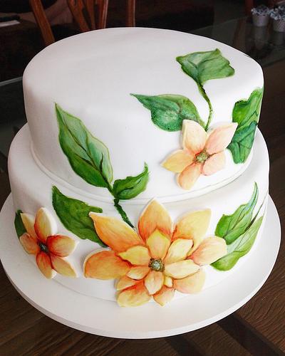 Handmade painted cake - Cake by Cláudia Oliveira