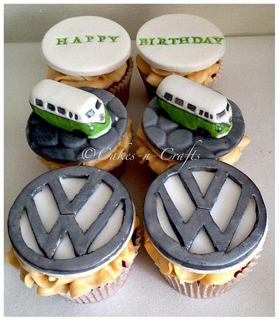 VW campervan cupcakes - Cake by June milne